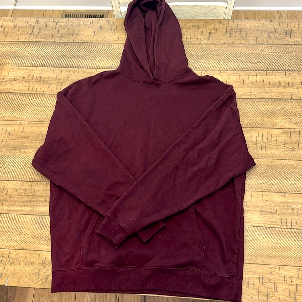 Burgundy hoodie
